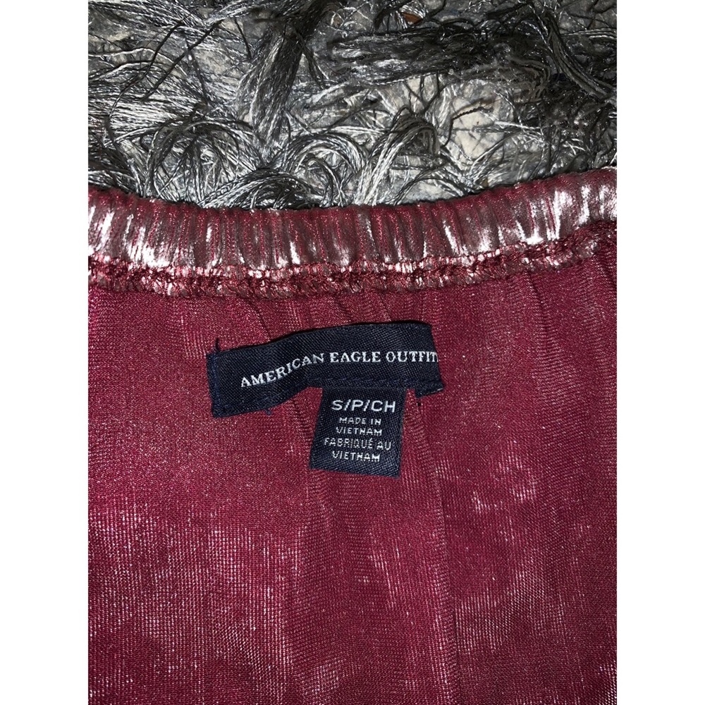 Plum pink velvet off the shoulders top - Picture 7 of 11